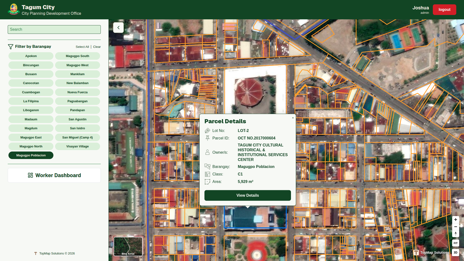 1.parcel mapping